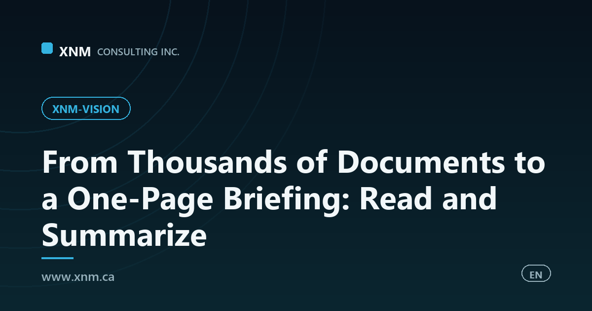 From Thousands of Documents to a One-Page Briefing: Read and Summarize